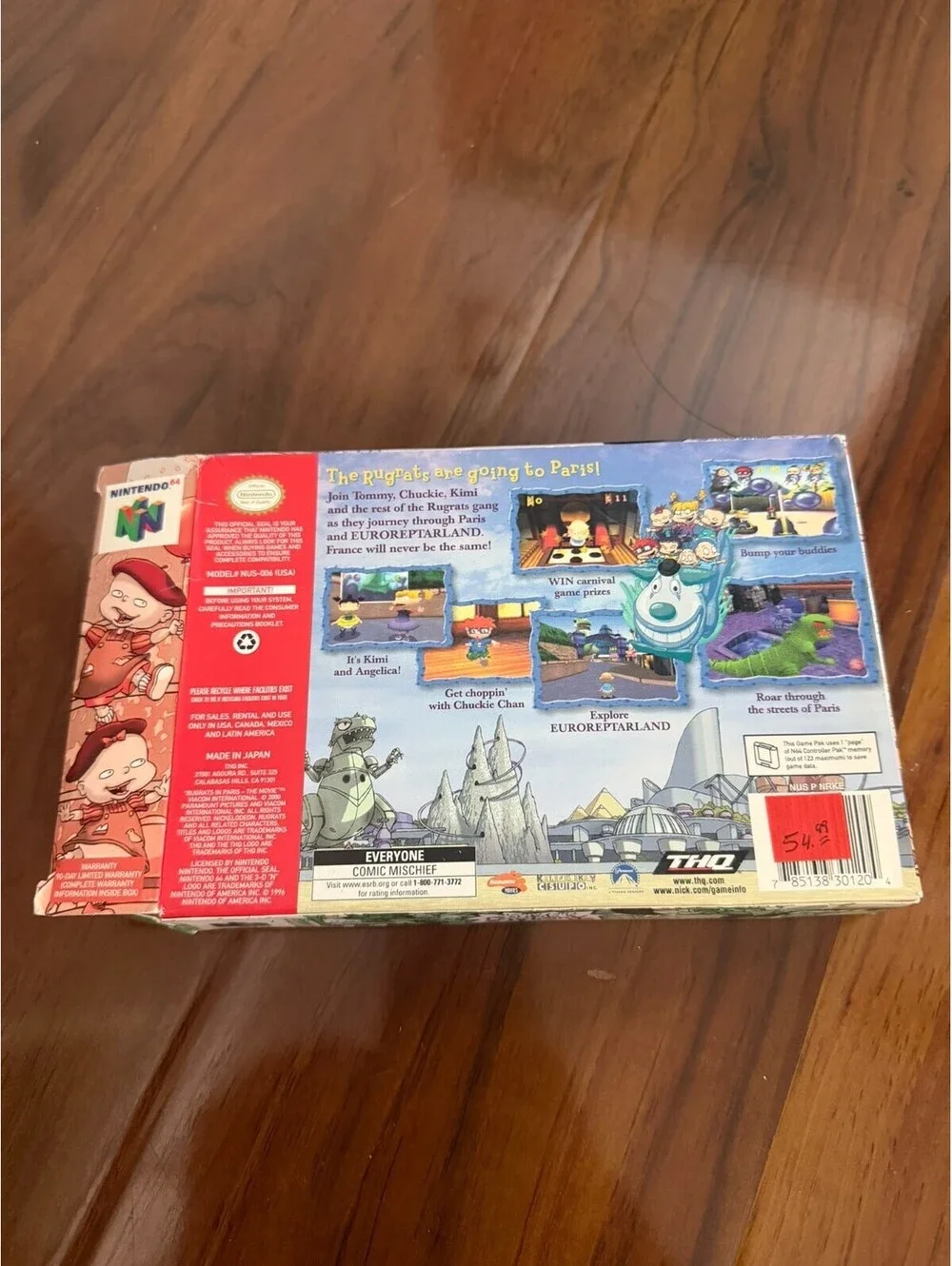 Rugrats in Paris The Movie (Nintendo 64, 2000) N64 Complete CIB Authentic Tested